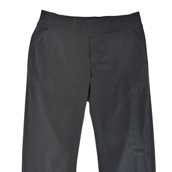 Athleta Brooklyn‎ Mid Rise Ankle Pant 198671 Black Activewear Womens 8 Casual - Picture 3 of 8